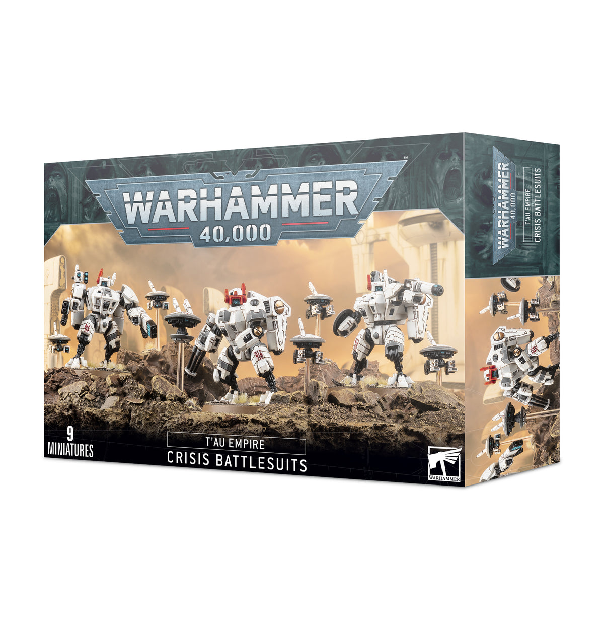 Warhammer 40k // T'au Empire // XV8 Crisis Battlesuit Team