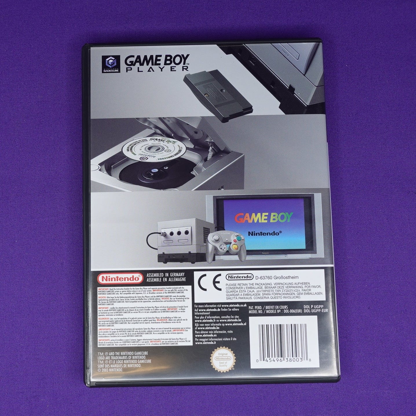 Nintendo Gamecube Game Boy Player // Start-Up Disc
