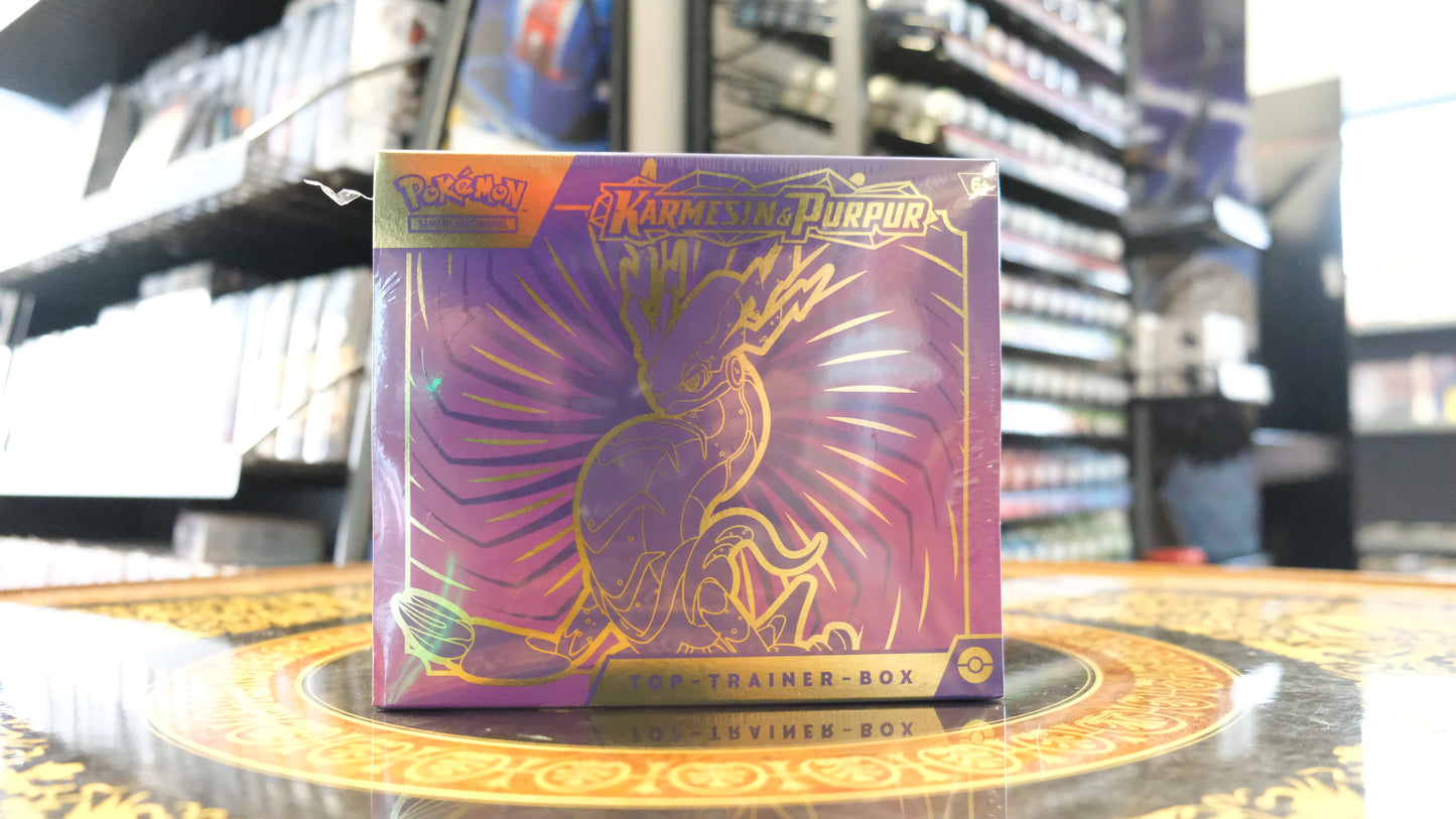 Pokémon // Karmesin & Purpur // Top Trainer Box - Glitchless Game Store