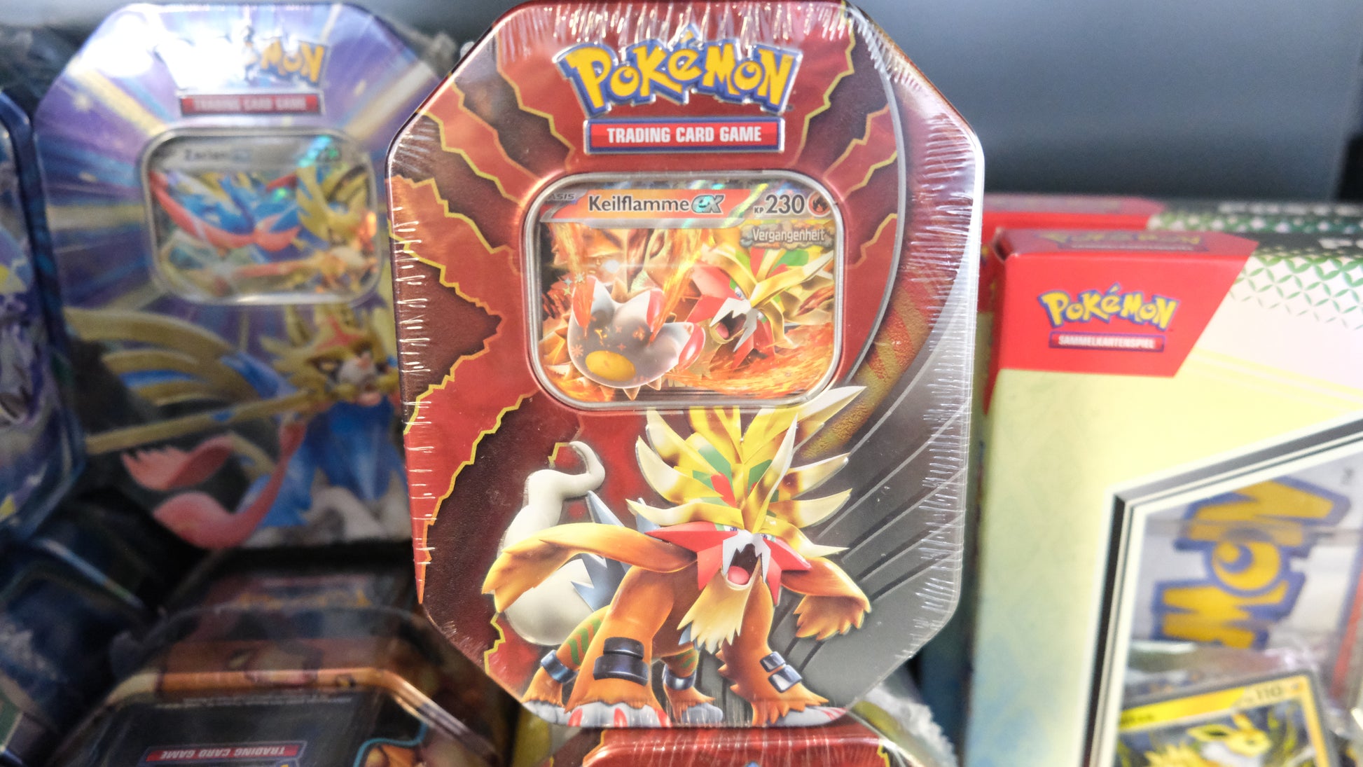 Pokémon // Tin Box // Paradox-Schicksale // Keilflamme ex - Glitchless Game Store