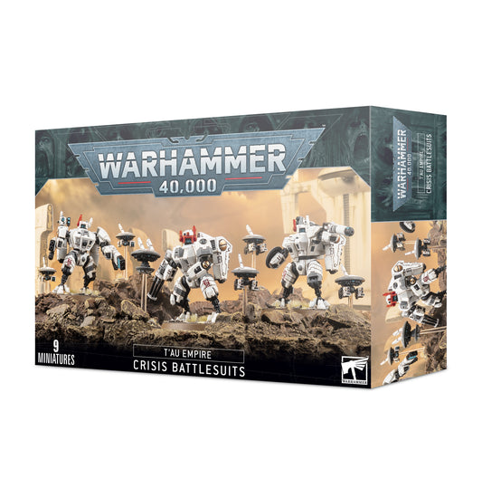 Warhammer 40k // T'au Empire // XV8 Crisis Battlesuit Team